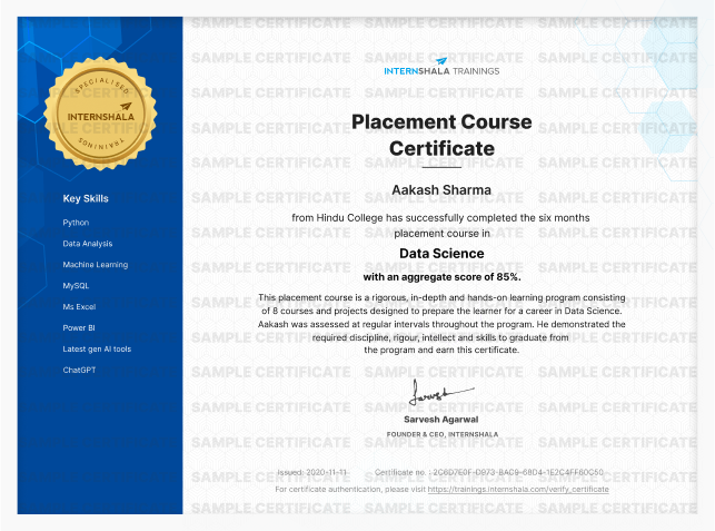 Data Science Placement Course with AI in Hyderabad1